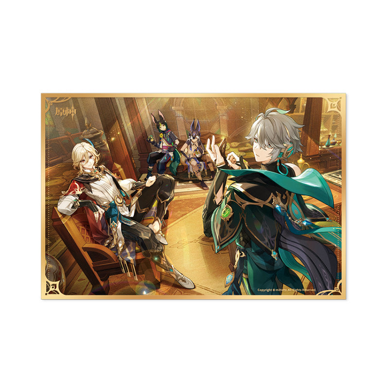 Genshin Impact Alhaitham acrylic art print theme series collectible card
