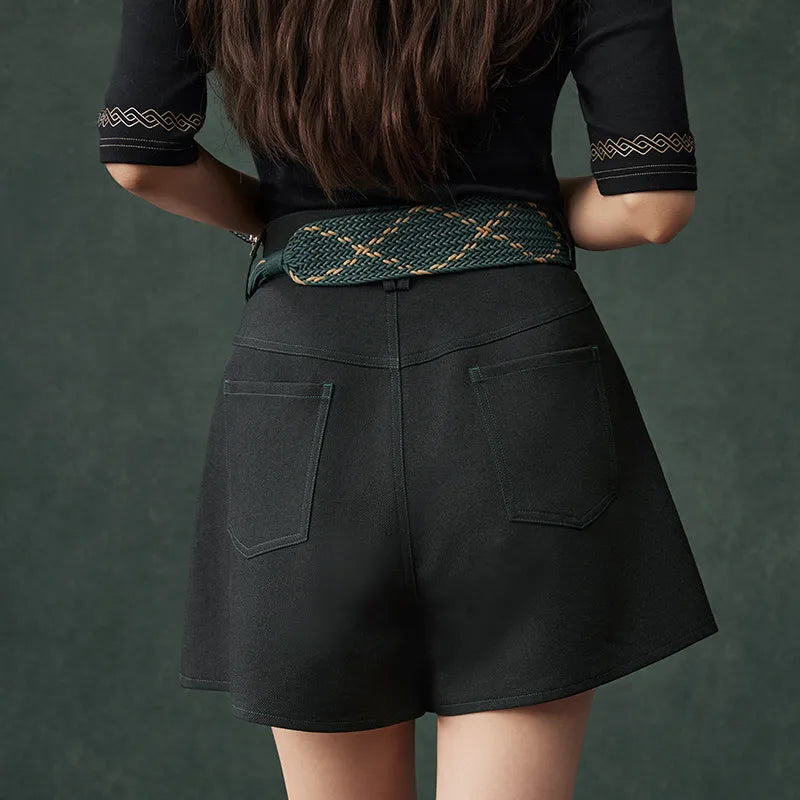 Alhaitham Impression Series high-waisted skort with geometric accents