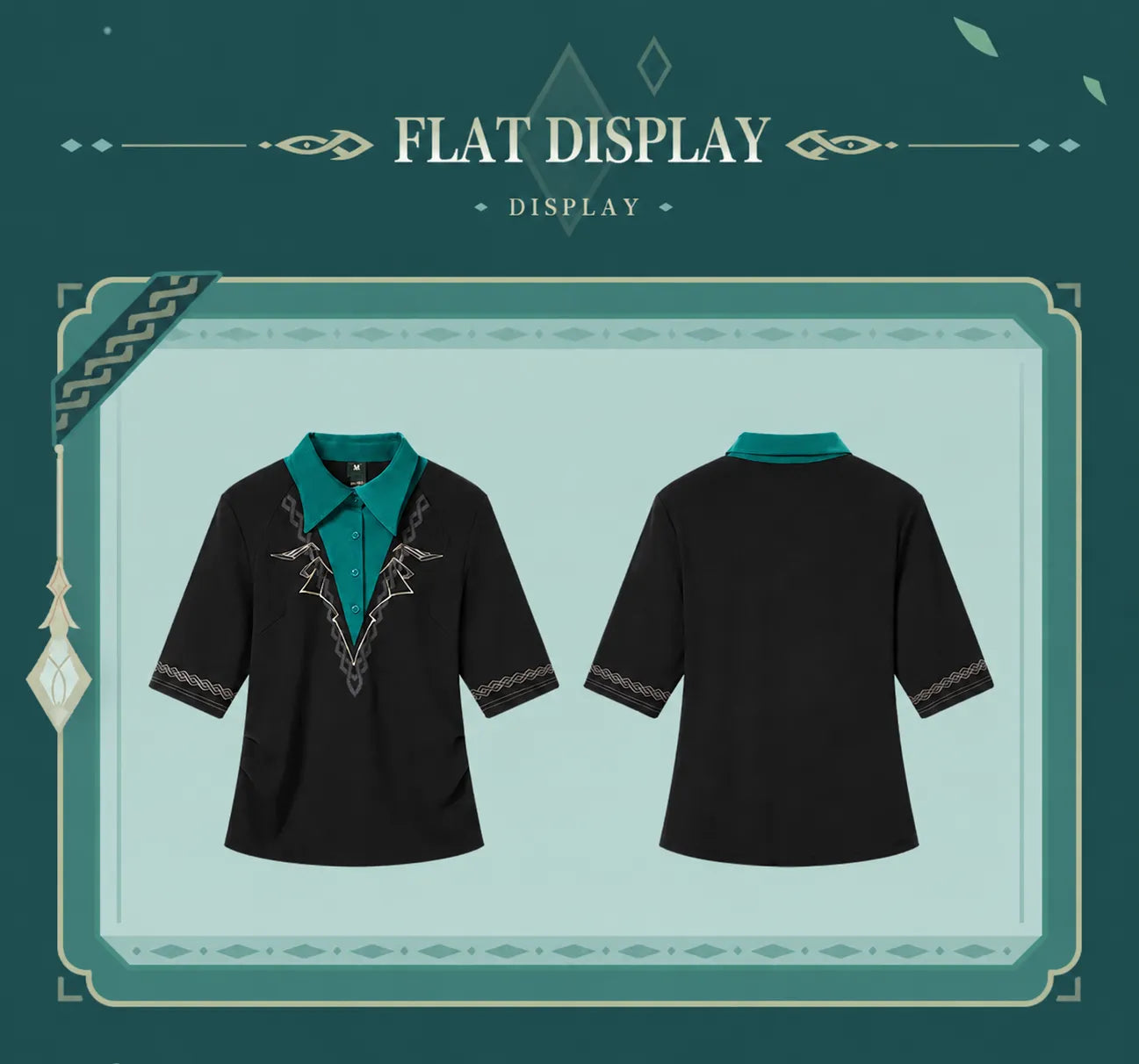 Alhaitham knit shirt model sizing and fit reference