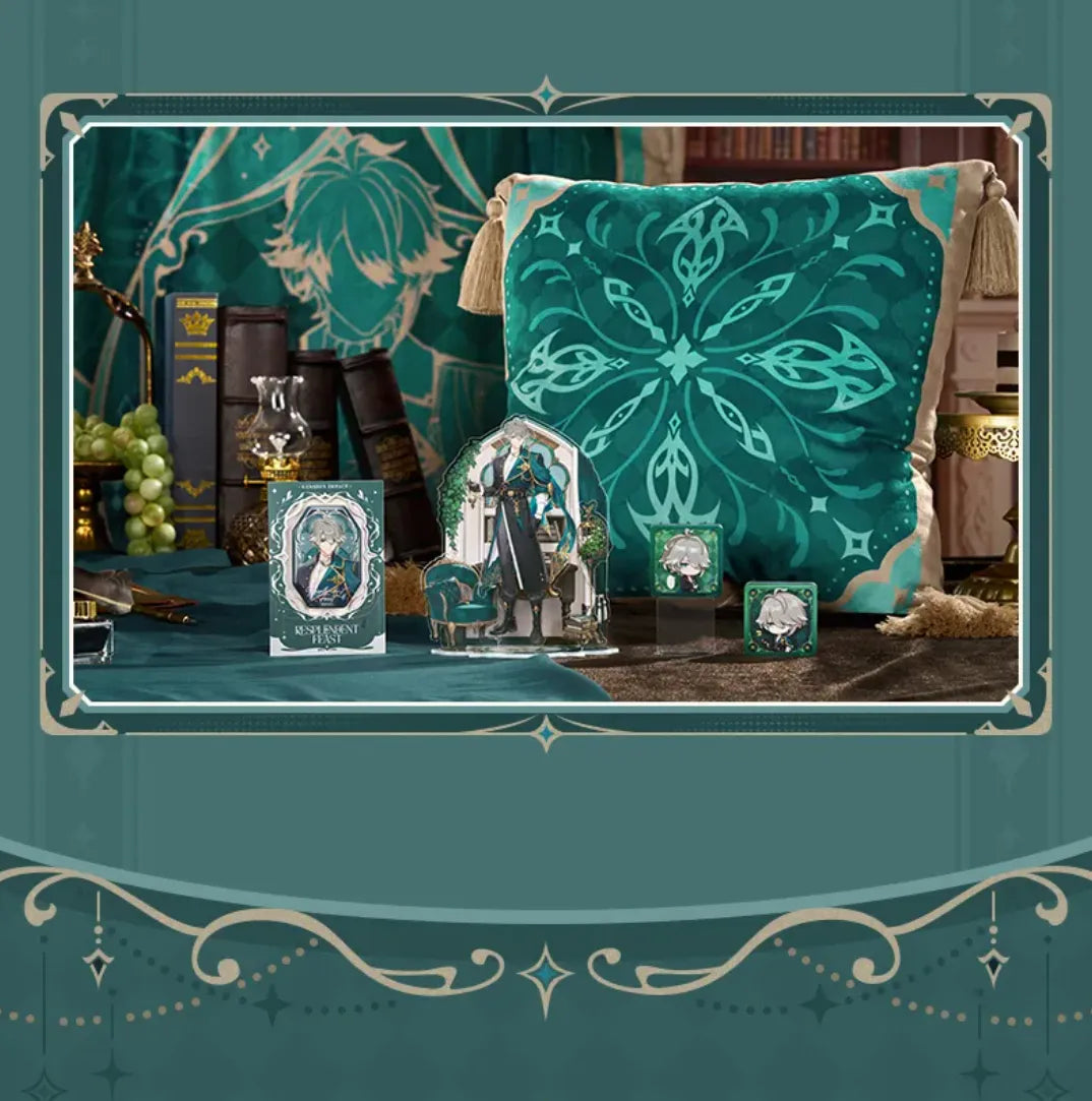 Genshin Impact Alhaitham Resplendent Feast chibi magnetic frame stand decorative display example