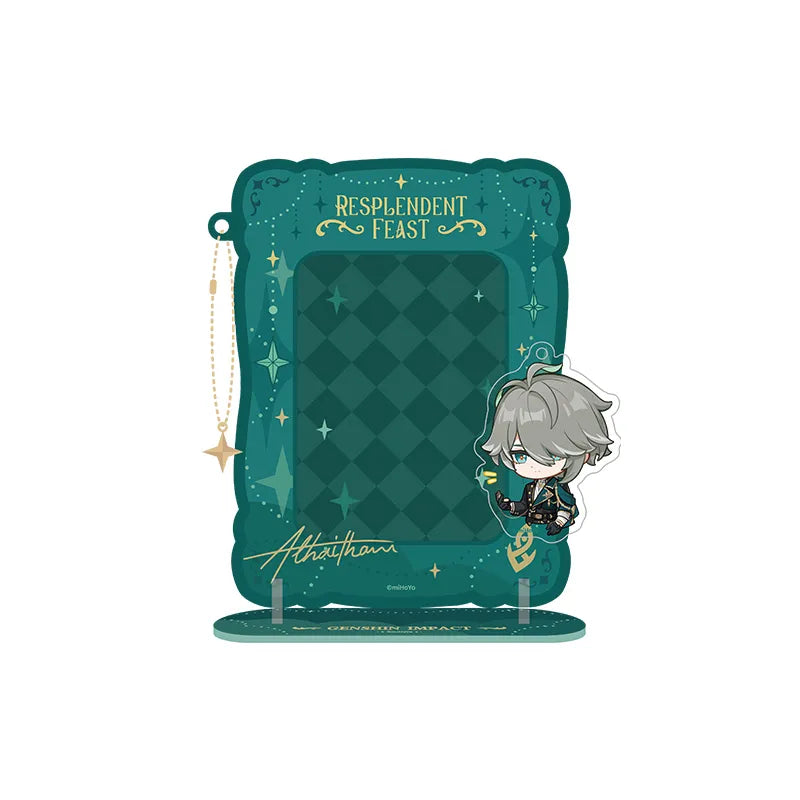Genshin Impact Alhaitham Resplendent Feast chibi magnetic acrylic photo frame stand with detachable character accessories
