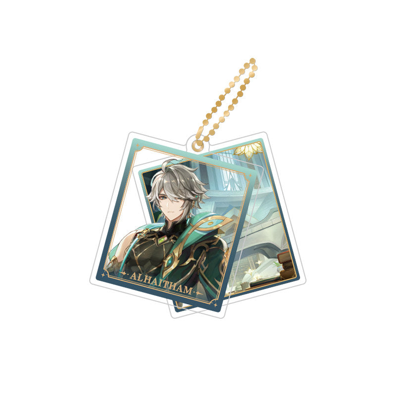 Genshin Impact Alhaitham rotating double-sided acrylic keychain