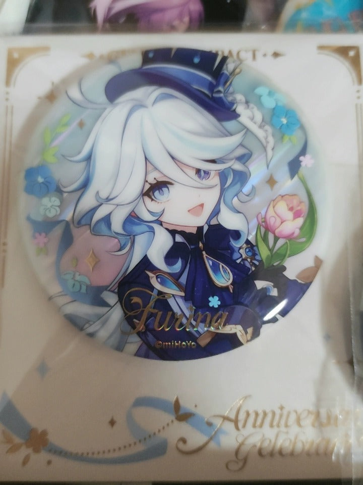 Pins de Personagens Genshin Impact Série Aniversário