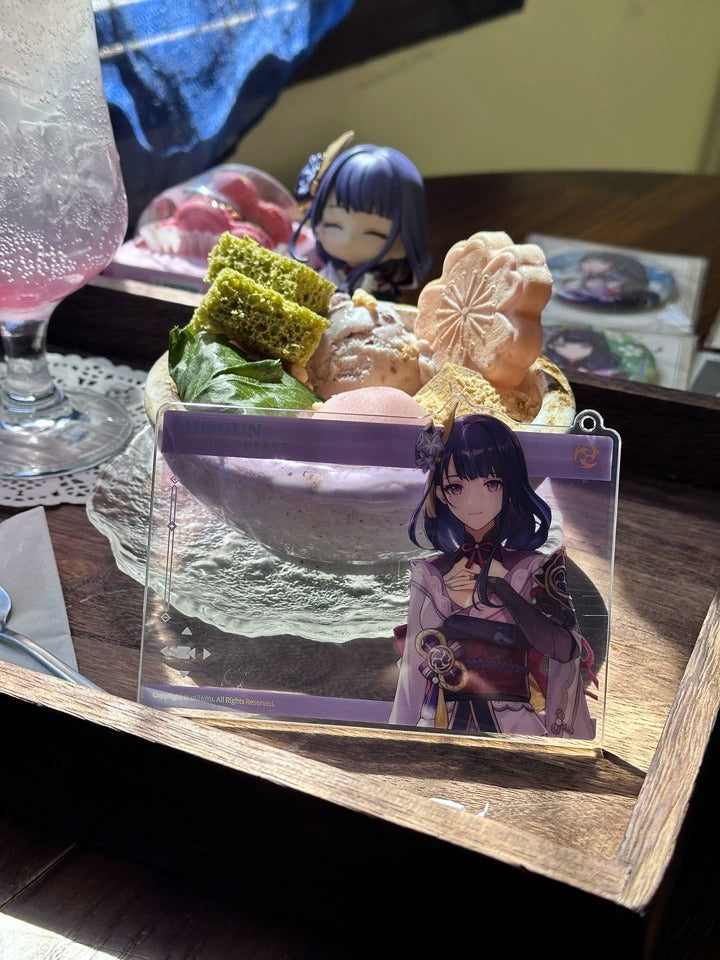 Genshin Impact Série de Aniversário Cartão Acrílico – Coleção de Personagens