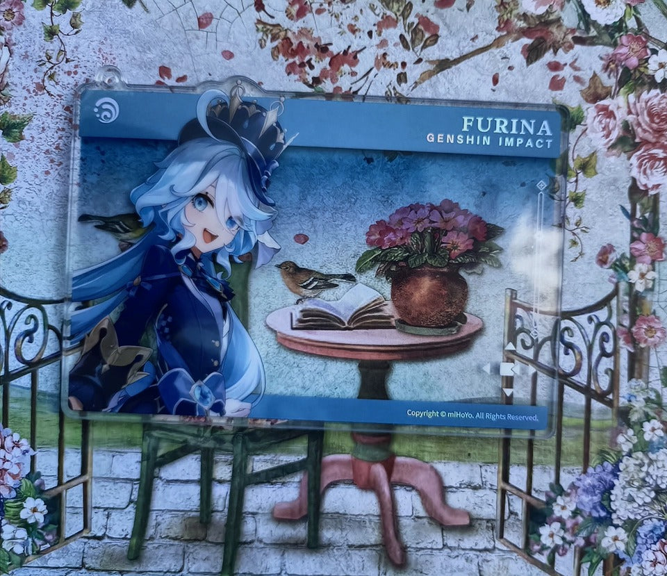 Genshin Impact Série de Aniversário Cartão Acrílico – Coleção de Personagens