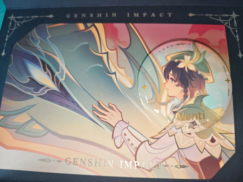 Genshin Impact Another Prologue Broches e Conjuntos de Postais