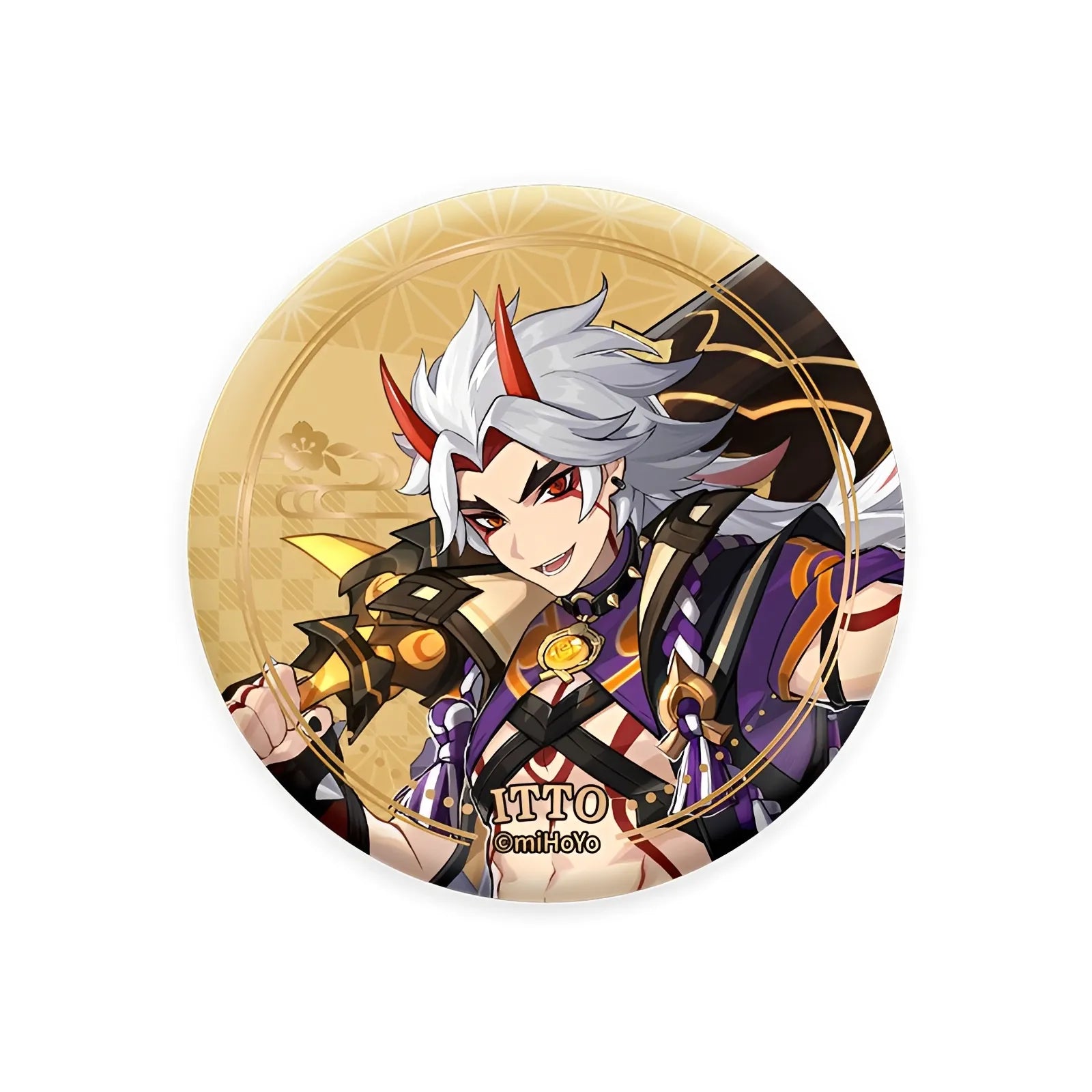 Genshin Impact Arataki Itto Inazuma character badge collectible anime pin