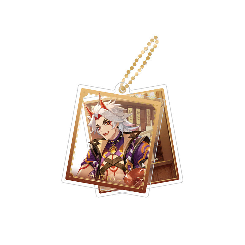 Genshin Impact Arataki Itto rotating double-sided acrylic keychain