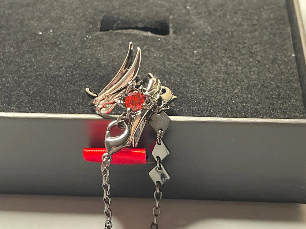 Genshin Impact Arlecchino Themed Impression Series Necklace & Ring Set