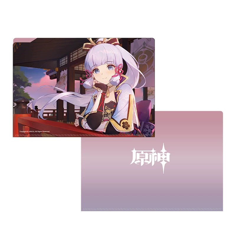 Genshin Impact Kamisato Ayaka clear file folder display view collectible merchandise