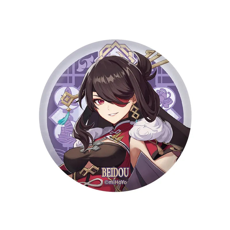 Genshin Impact Beidou Character Badge Liyue Harbor Series Collectible Pin