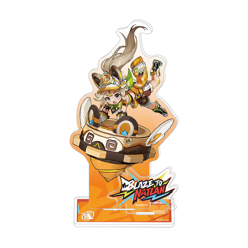 Genshin Impact Blaze to Natlan Series Kachina acrylic standee with playful Natlan themed artwork