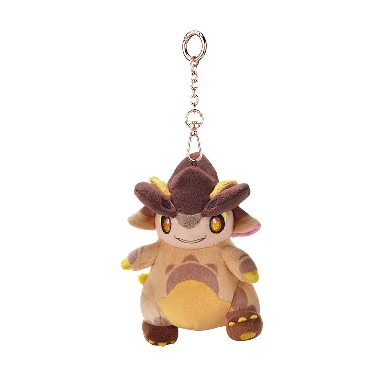 Genshin Impact Blaze to Natlan Series Tepetlisaurus plush charm with embroidered saurian themed design