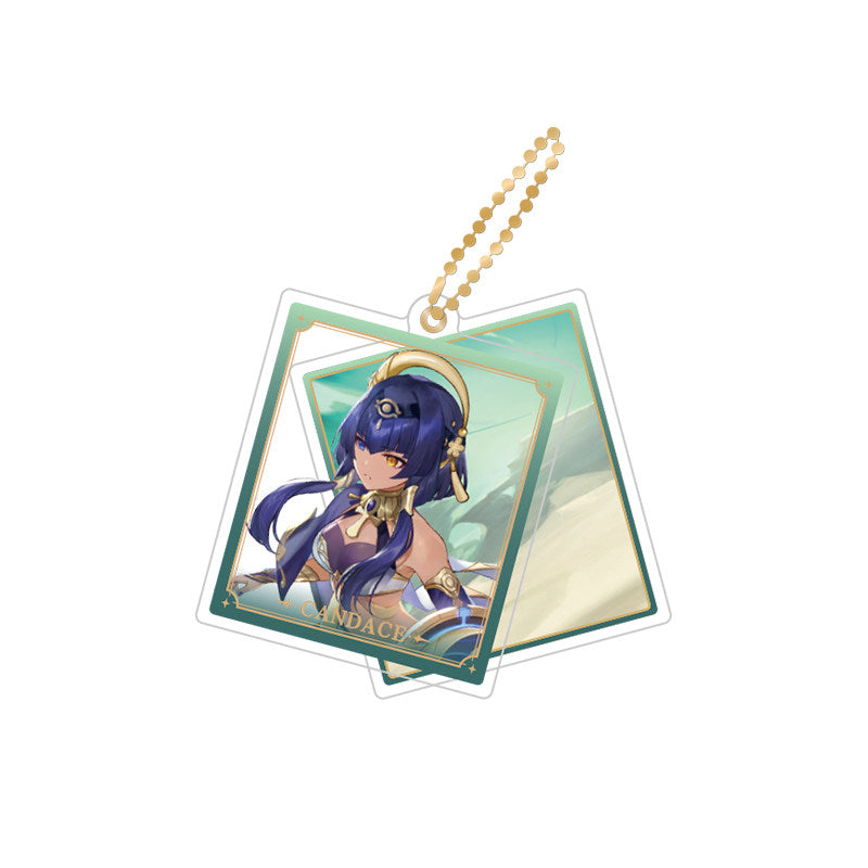 Genshin Impact Candace rotating double-sided acrylic keychain