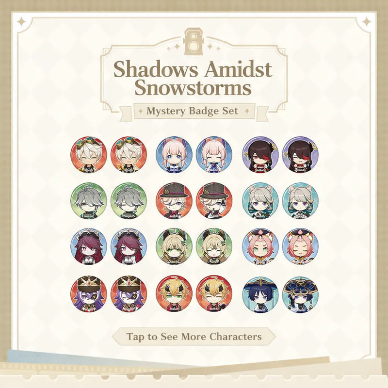 Genshin Impact Captured Moments series badge full character collection