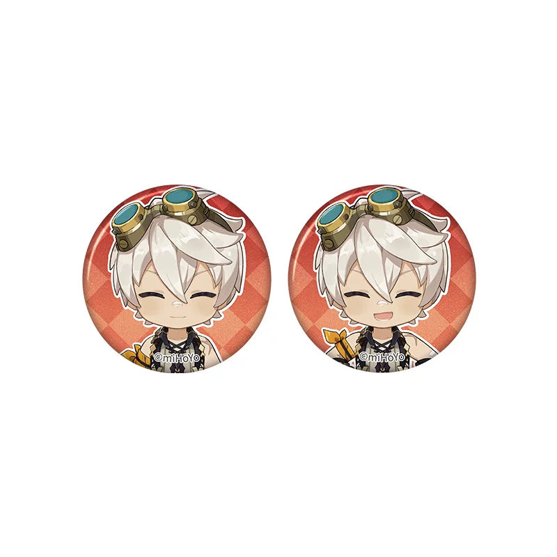 Genshin Impact Bennett chibi badge from Captured Moments series