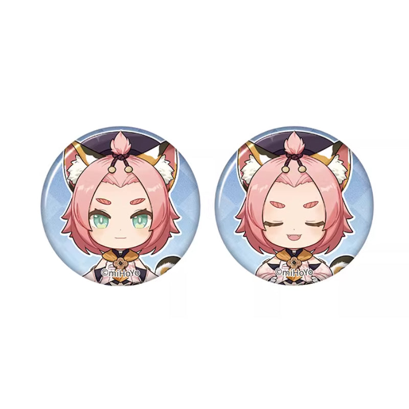 Genshin Impact Diona chibi badge from Captured Moments series