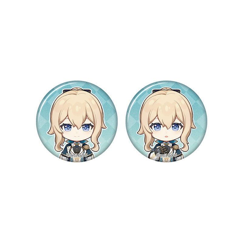Genshin Impact Jean chibi badge from Captured Moments series