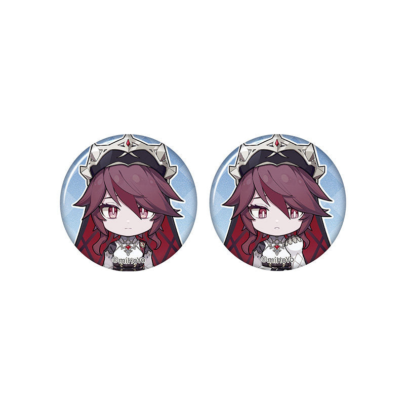 Genshin Impact Rosaria chibi badge from Captured Moments series