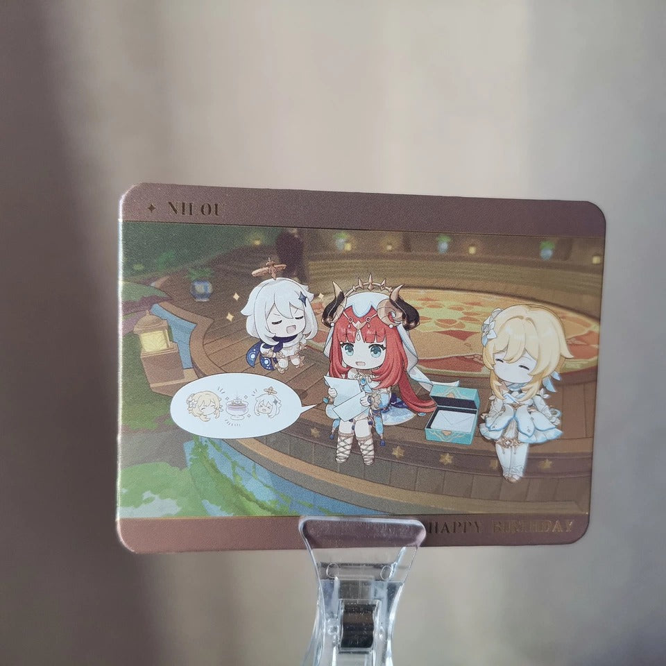 Genshin Impact Acrylic Standee & Karten Set Captured Moments
