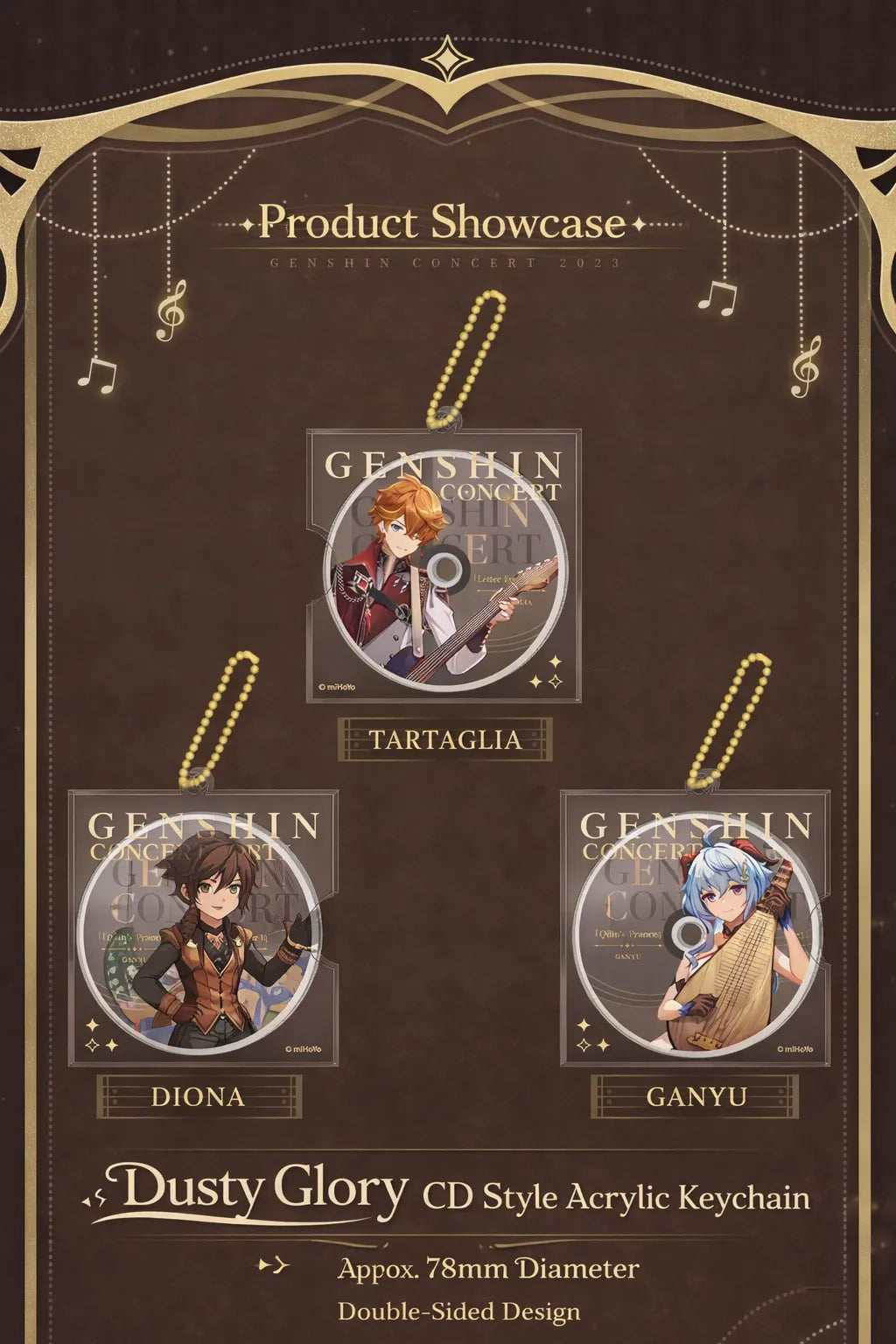 Genshin Impact character badge worn on outfit bag decoration daily use