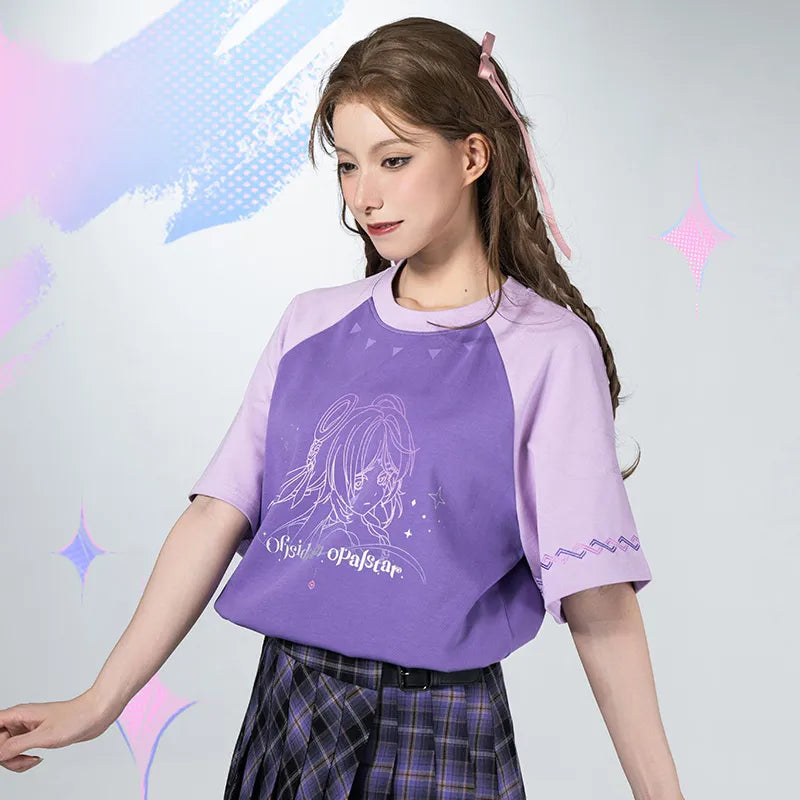Genshin Impact Citlali Imprint T-Shirt worn by female model with relaxed fit design
