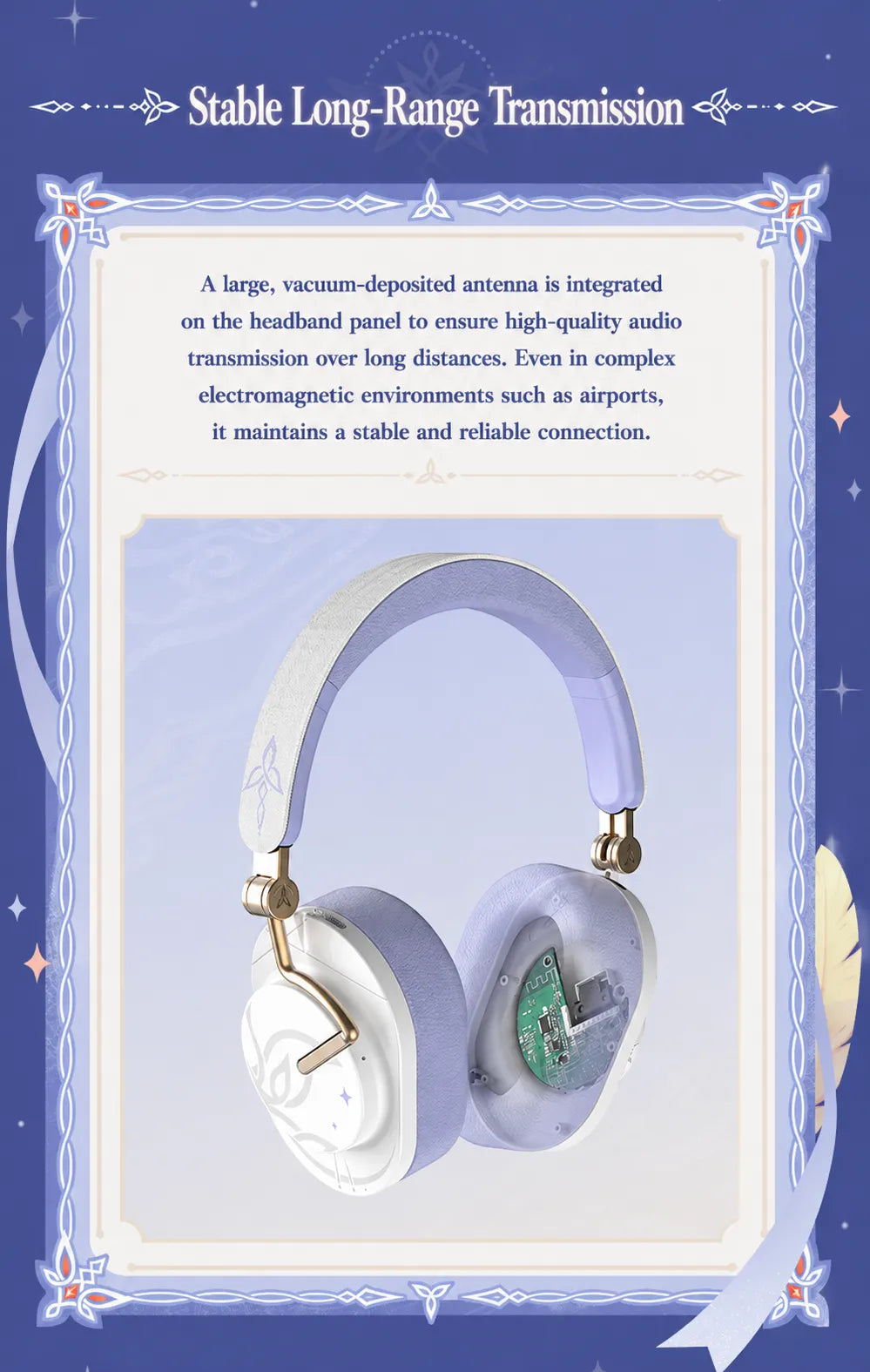 Nicole headphones with detachable character-themed magnetic earcup accessories