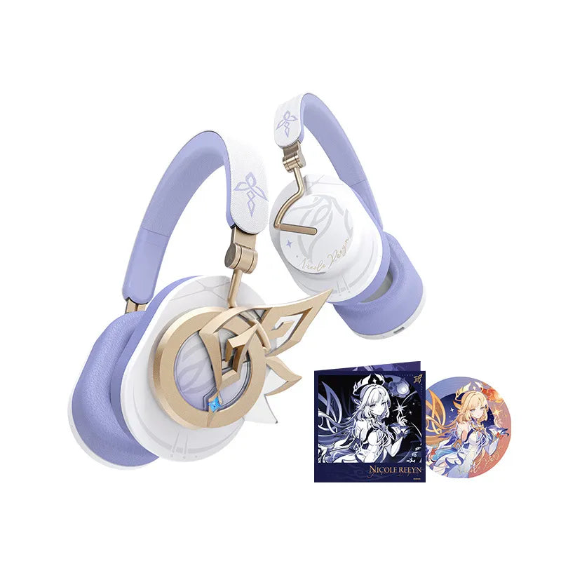 Genshin Impact Clamor Within Series Nicole over-ear headphones with character artwork