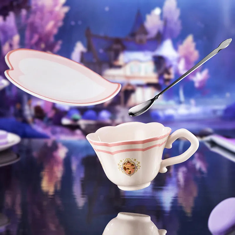 Clamor Within Nicole tea cup and saucer set with decorative details