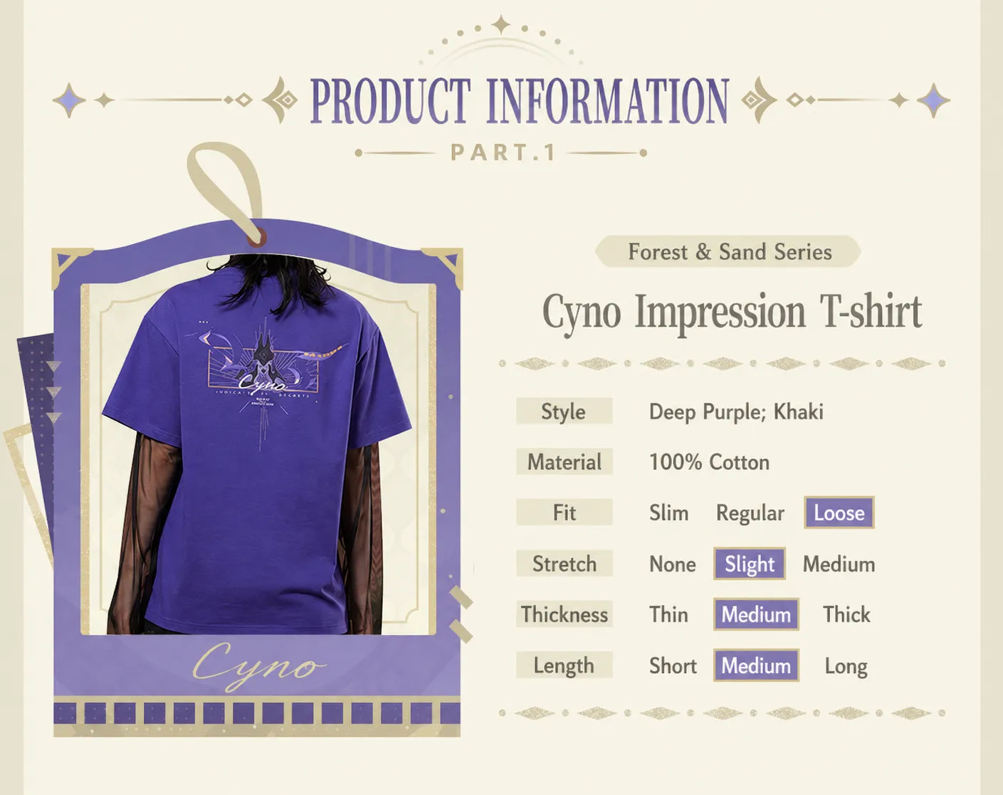Cyno T-shirt back graphic design character themed print
