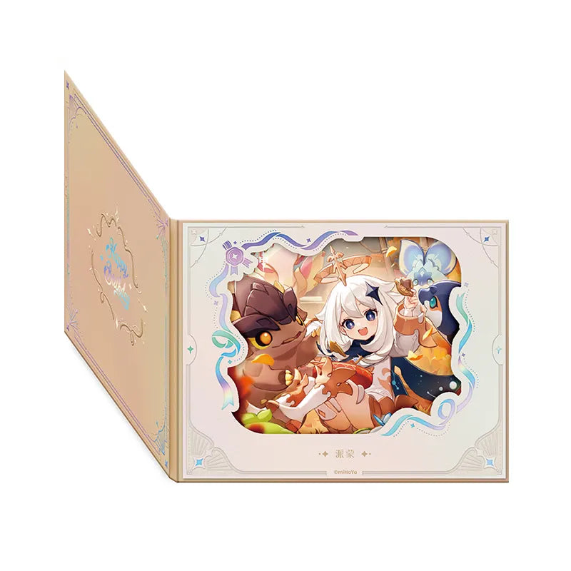 Genshin Impact Day of Destiny Series Paimon Character Flip Window Paper