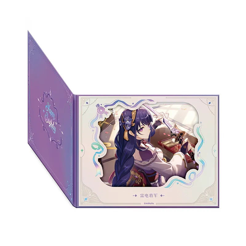 Genshin Impact Day of Destiny Series Raiden Shogun Character Flip Window Paper