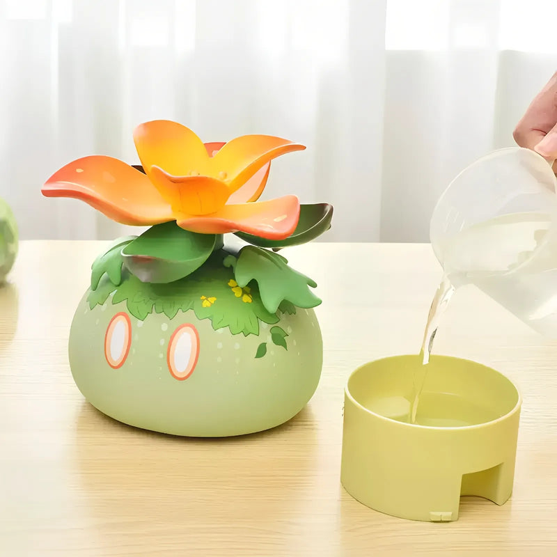 Genshin Impact Dendro Slime humidifier flower top detail close up