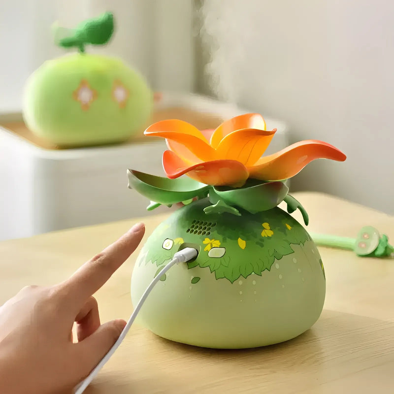 Genshin Impact Dendro Slime music humidifier USB Type C charging port detail