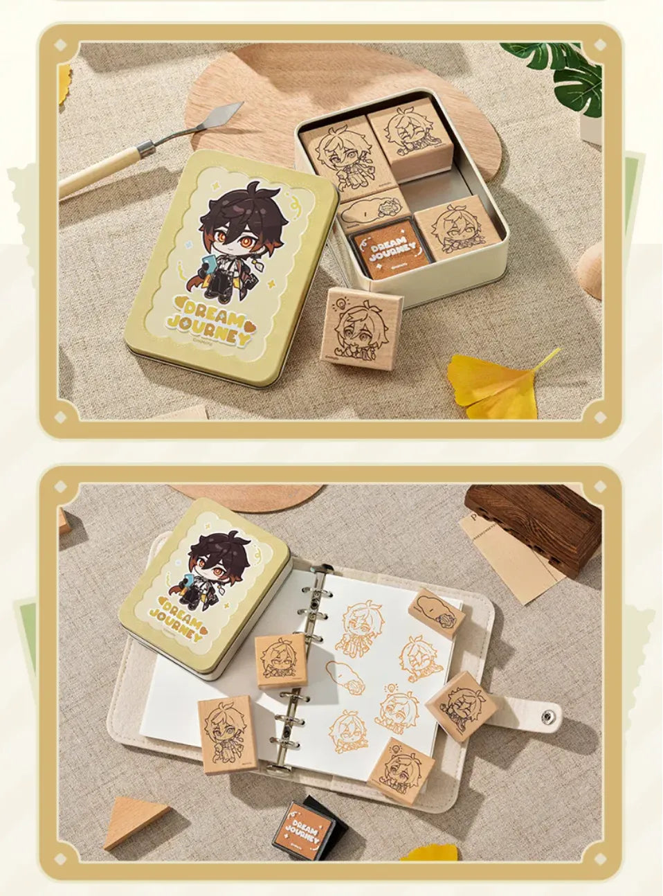 Zhongli document pouch sticker and accessory collection