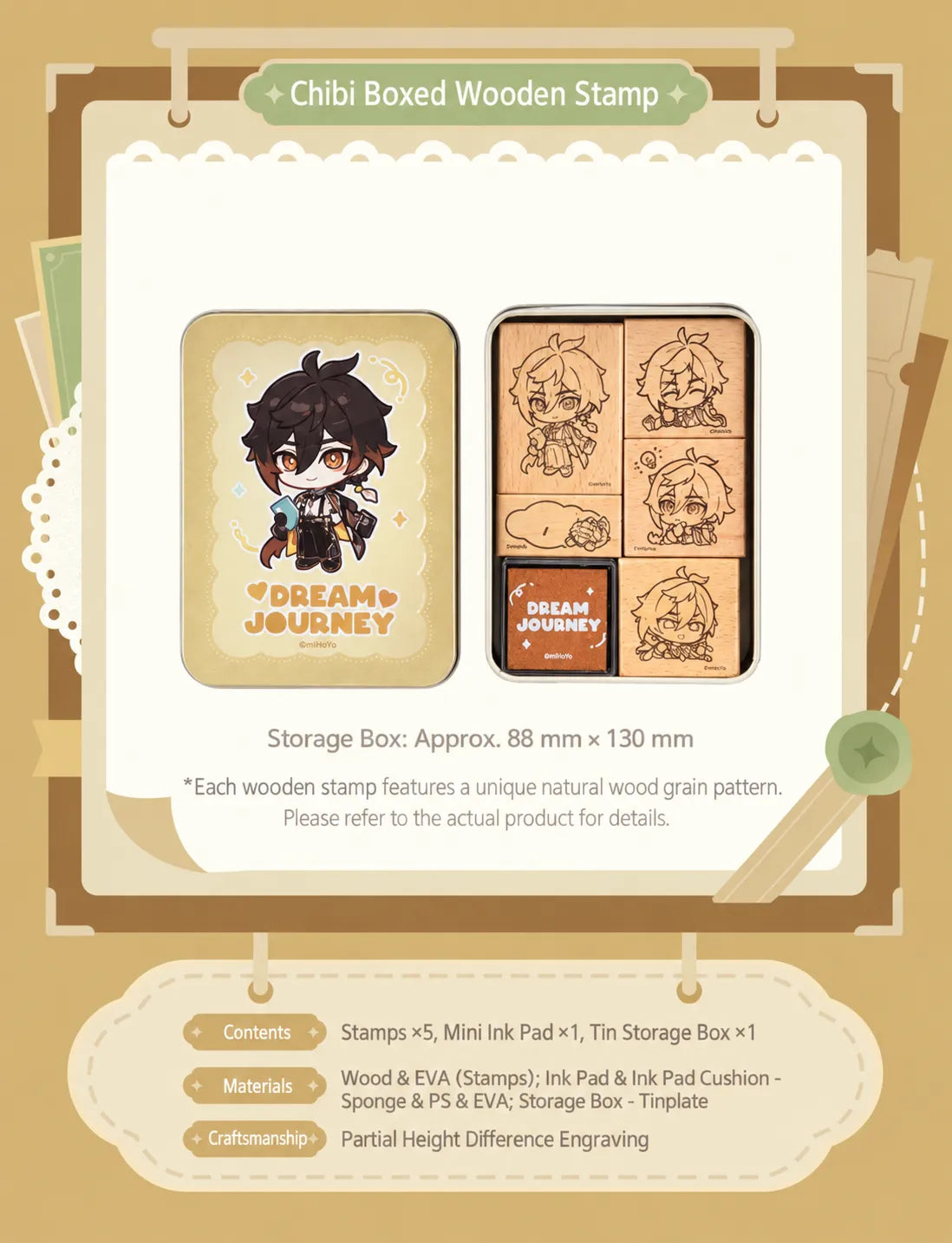 Zhongli Dream Journey mirror phone lanyard product display
