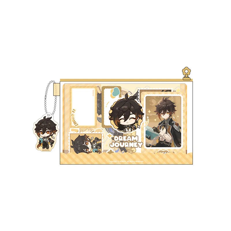 Genshin Impact Dream Journey Series Zhongli document pouch and sticker set