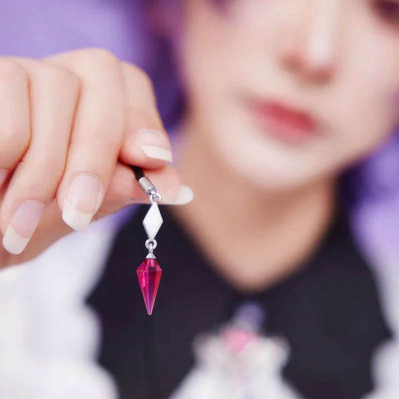 Genshin Impact Durin necklace with silver and pink pendant details