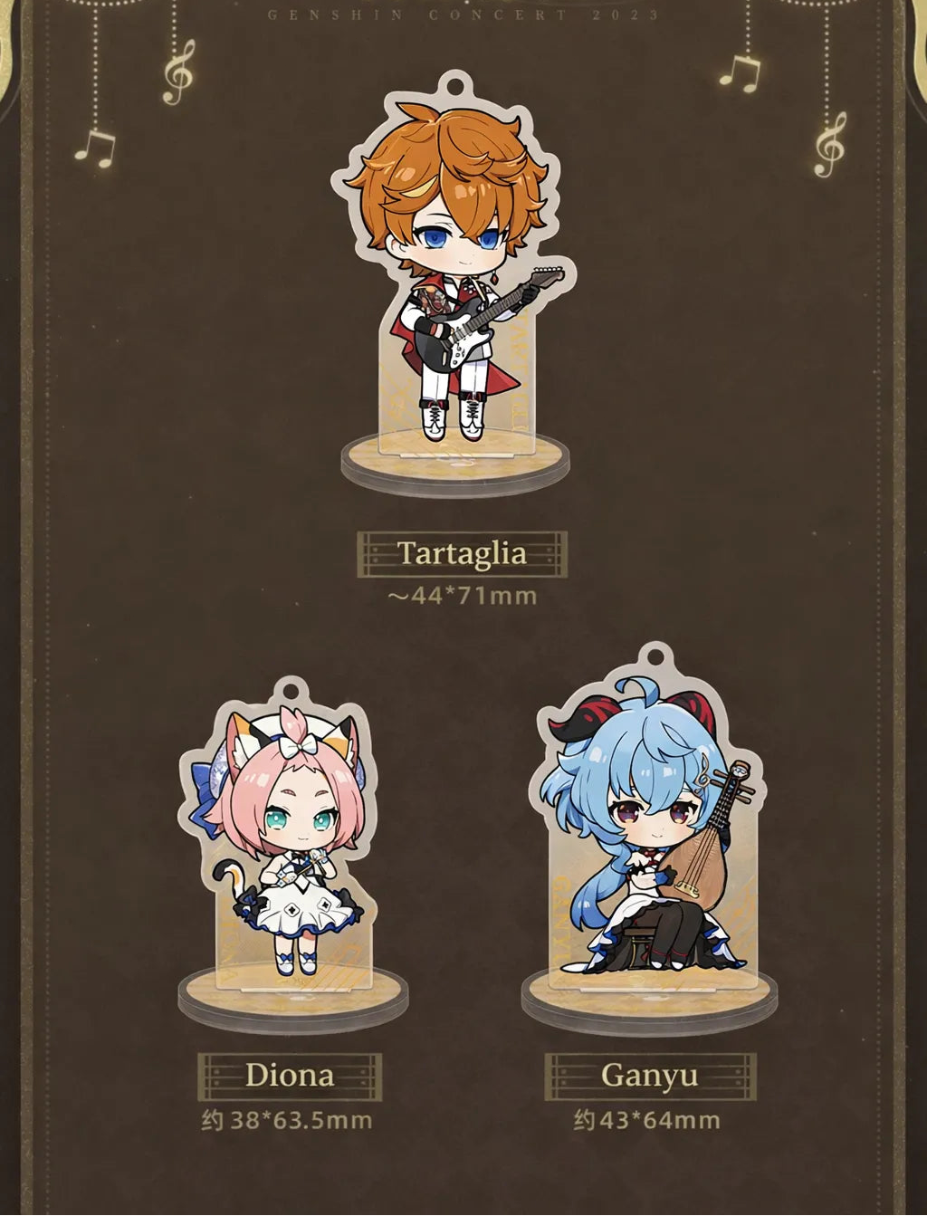 Genshin Impact Echoes of Ages acrylic standee display detail stable base and upright design