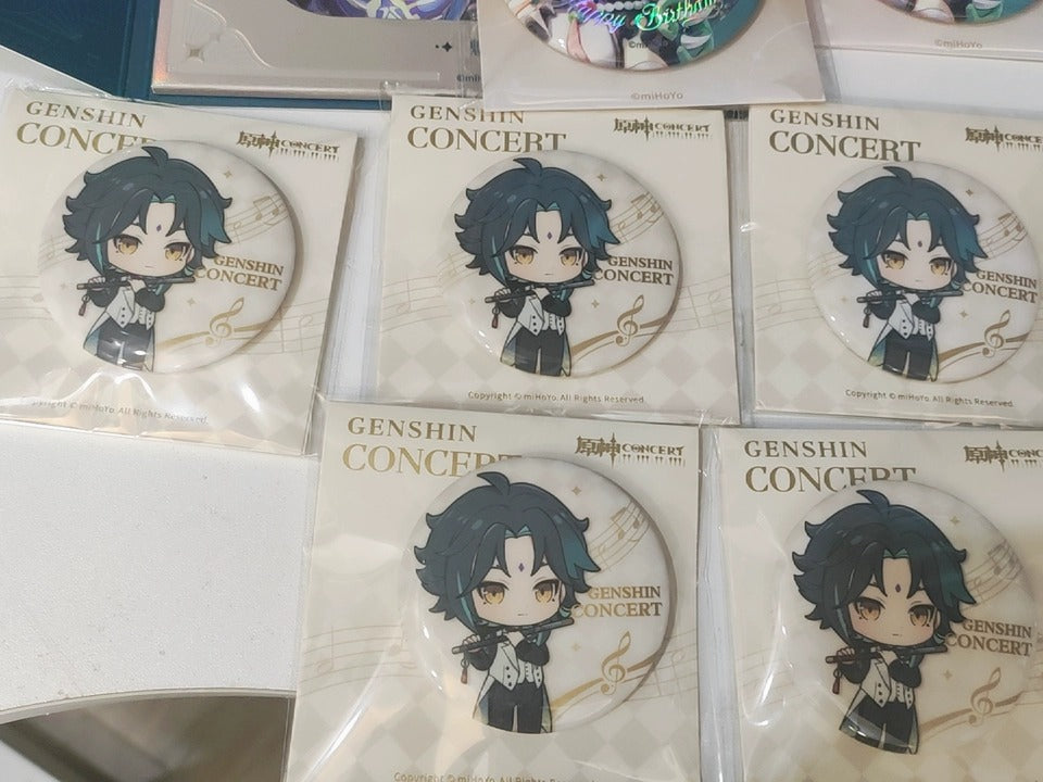 Genshin Impact Echoes of Ages Pin Badge Chibi Coleção