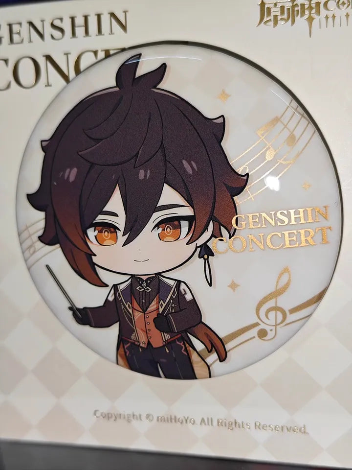 Genshin Impact Echoes of Ages Pin Badge Chibi Coleção