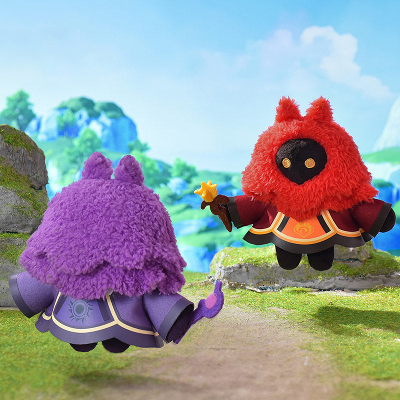 Genshin Impact Electro Abyss Mage plush keychain front view soft toy