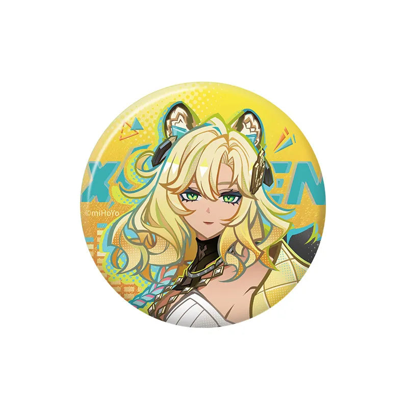 Genshin Impact Emblem of Steadfast Valor Xilonen Character Badge featuring collectible character artwork