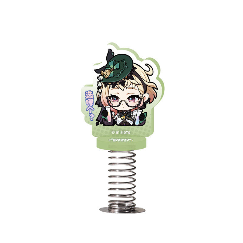 genshin impact emilie q version emoji bobble standee front view