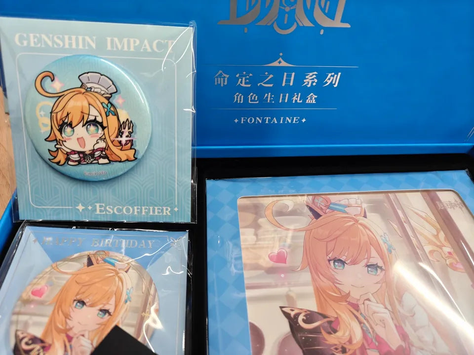 Genshin Impact Q Version Emoji Wackel-Standee – Fontaine Serie