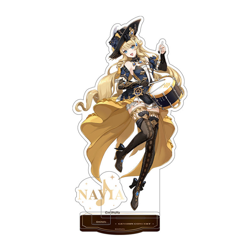 Genshin Impact Endless Melody Series Navia acrylic standee with musical concert-themed illustration