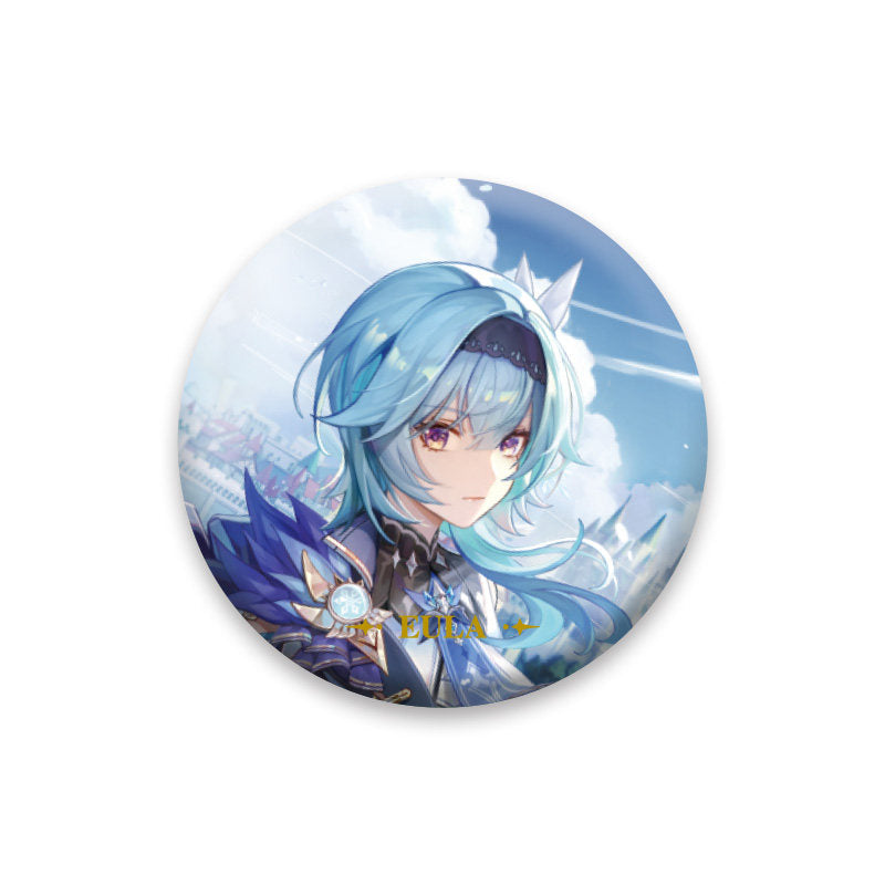 Genshin Impact Eula character badge anime collectible pin