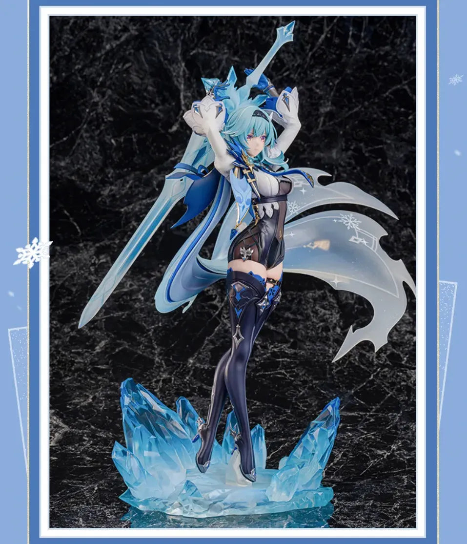 Eula figure showcasing detailed costume and translucent effects