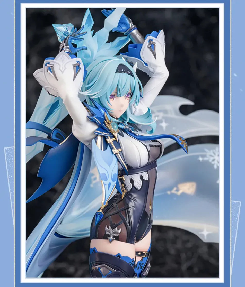 Eula figure with flowing cape and snowflake details