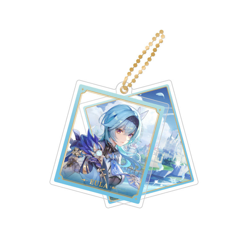 Genshin Impact Eula rotating double-sided acrylic keychain